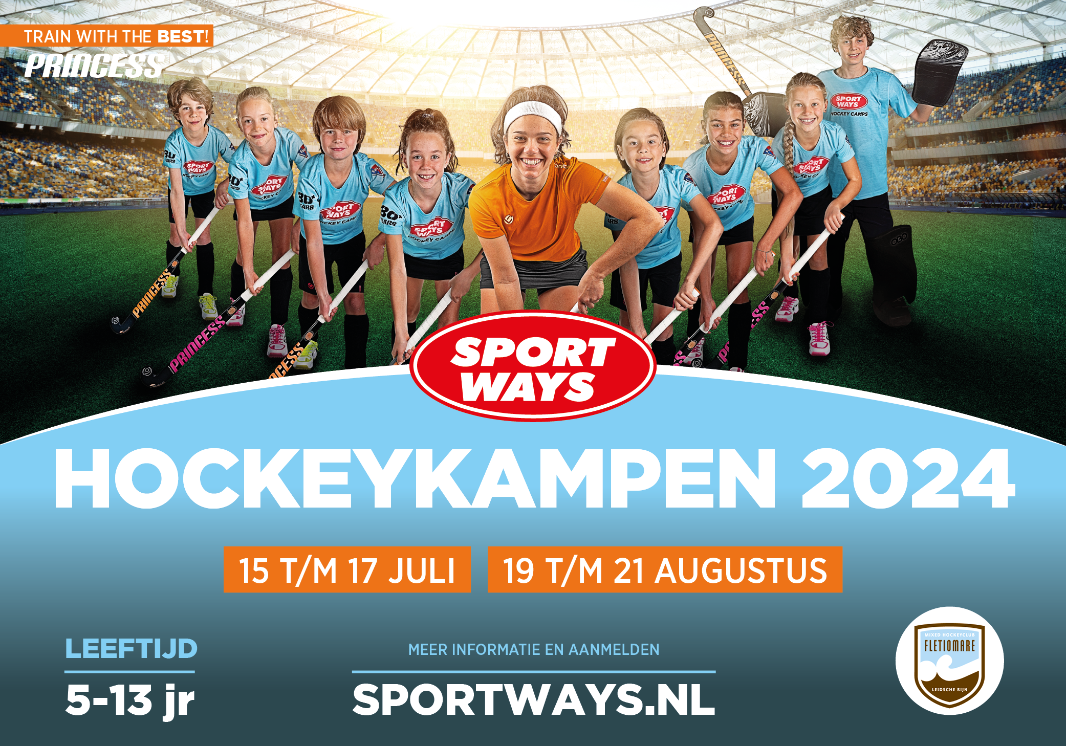 SportWays hockeykampen op Fletiomare in de zomervakantie